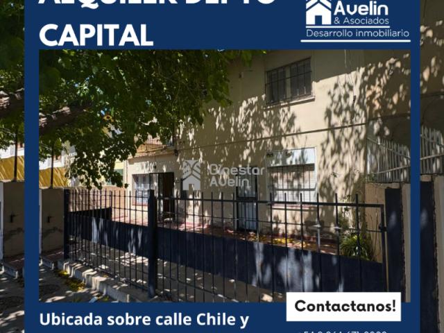 Alquiler Departamento Capital Planta Baja A Mts. De Av. Rawson