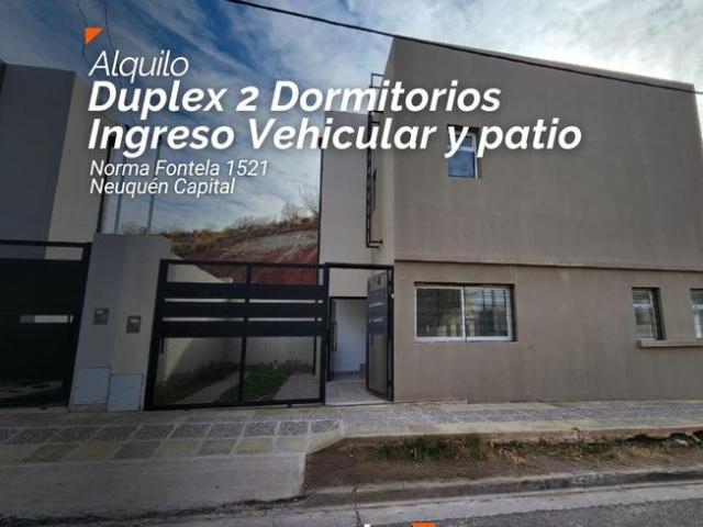 Alquiler Dupex 2 Dormitorios Patio Norma Fontela 1521 Terrazas Neuquén Capital
