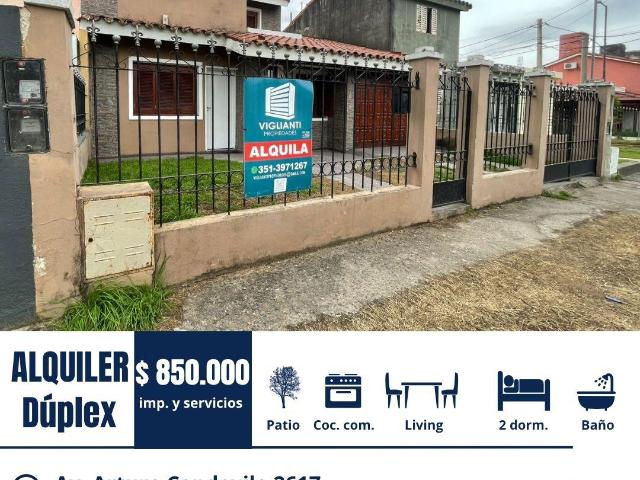 ALQUILER DUPLEX CON COCHERA B Arturo Capdevila