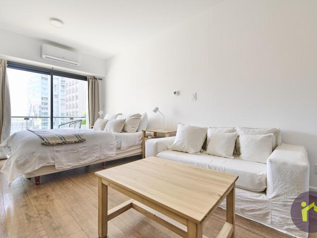 Alquiler Monoambiente amoblado cochera Amenities