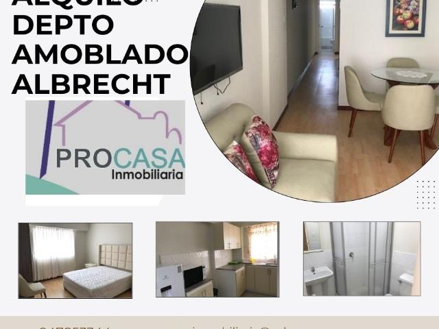Alquilo Departamento Amoblado, Residencial Albrecht