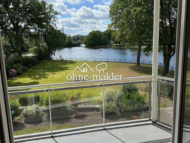 Alsterblick vom Süd West Balkon