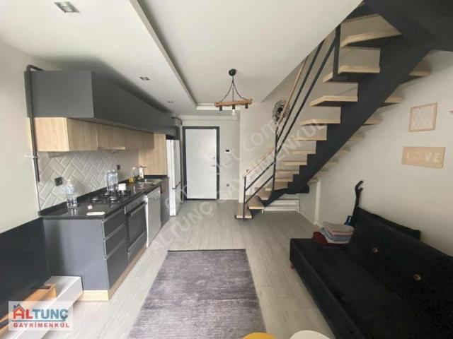 Altunç'dan Gürselpaşada Kiralık 1+1 Eşyalı Dubleks Daire