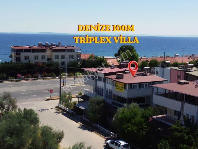Altınoluk İlkbahar'dan Denize 100m Merkezi Konumda 3+2 Triplex Fırsat Villa