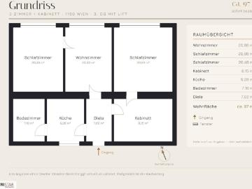 Altbauwohnung 97 m²,nahe Mariahilfer Straße & Westbahnhof & U3/U6 · € 378.000,– · sofort beziehbar!