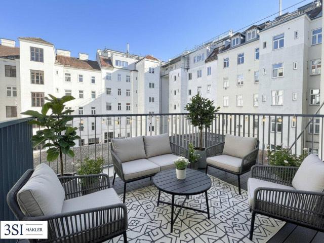 Altbau trifft Design – Traumhafte 3 Zimmer Wohnung frisch saniert mit hofseitigem Balkon