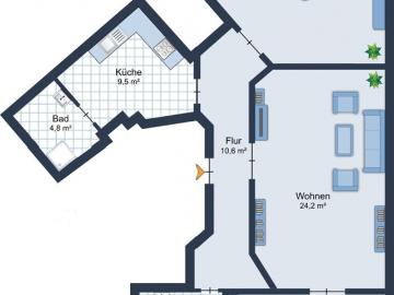 Altbaufreunde aufgepasst! 3 Zimmer Altbauwohnung in zentraler Innenstadtlage