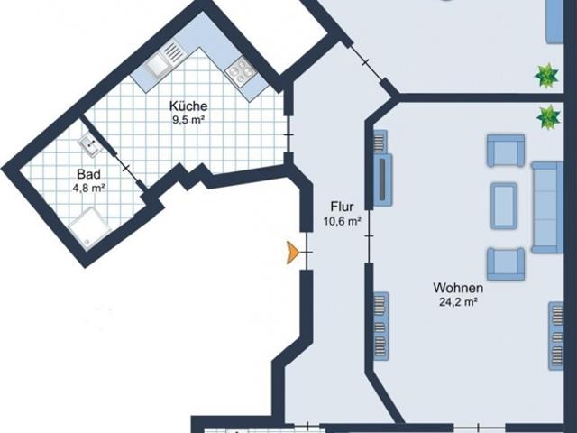 Altbaufreunde aufgepasst! 3 Zimmer Altbauwohnung in zentraler Innenstadtlage