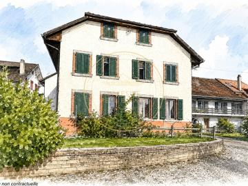 Altes Postamt neu erfunden 6 PPE in Orges, von 3 auf 4,5 Zimmer