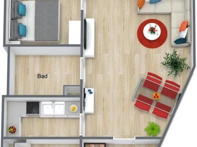 Altersgerechte 2 Raumwohnung mit Balkon