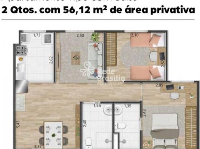 Alto Mangueiral Apartamento com 2 quartos sendo 1 Suíte Com elevador