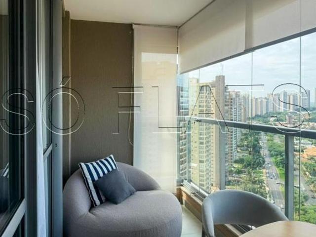 Alto da Boa Vista Ribeirão | Apartamento mobiliado com varanda e lazer