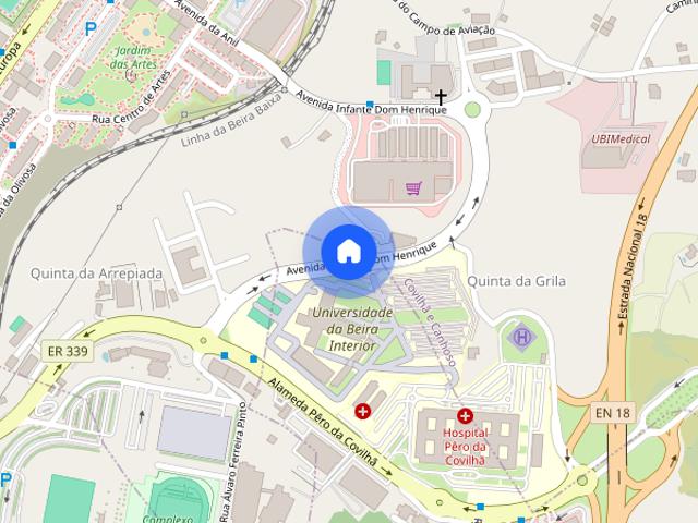 Aluga se T0 na Covilha Universidade de Medicina e Hospital