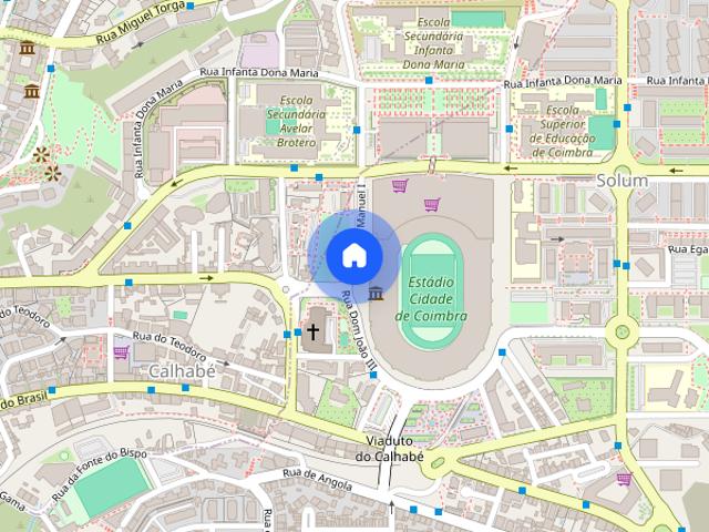 Alugo T0 equipado e mobilado junto ao estadio e Dolce Vita