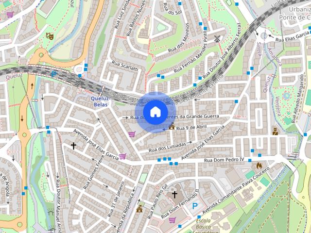 Alugo T2 mobilado a estudantes em Queluz