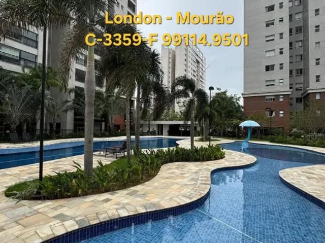 Alugo Apartamento na Torre London com 169m2, Andar Alto. 3 suites, 3 vagas. Nascente. Completo