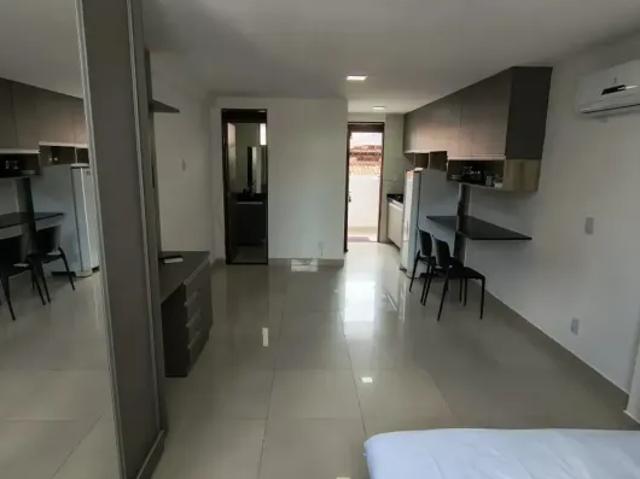 Alugo | flat 100% mobiliado | 32² | tambaú | nascente | contrato anual