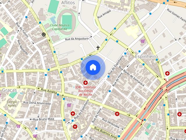 Alugo lindo flat, 34 mts, 01 quarto, mobiliado, andar alto, com lazer, no centro do Recife
