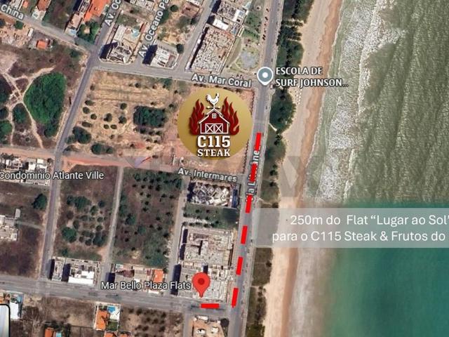 ALUGUEL Apt com 2 quartos Vista mar e 30 metros da praia de Intermares Cabedelo PB
