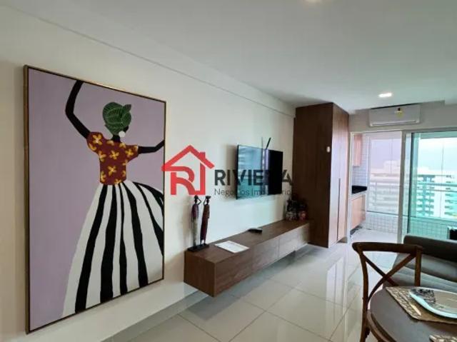 Aluguel de Apartamento no Calhau, São Luís MA: 1 quarto, 1 banheiro, 1 vaga de garagem, 49 m² de áre