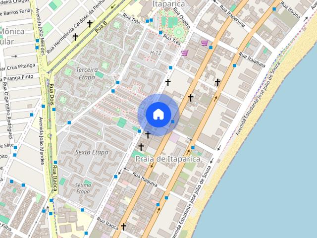 Aluguel de Apartamento de 1 quarto na Praia de Itaparica, Vila Velha ES 48m² e vaga de garagem!