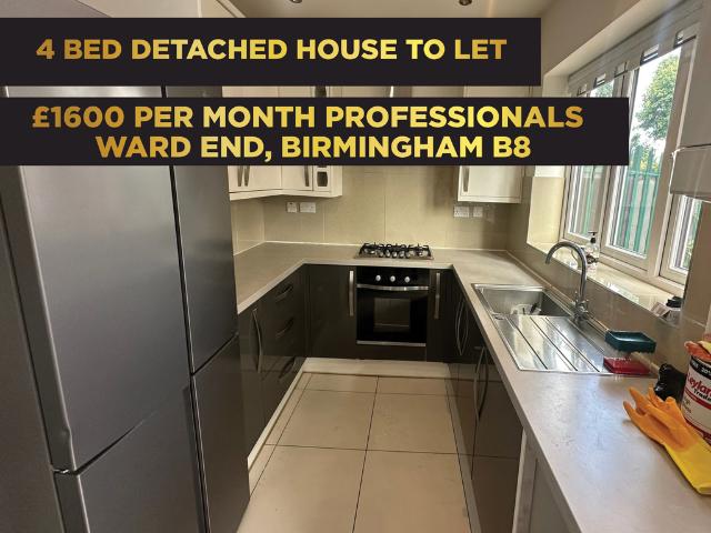 Alum Rock Road, Birmingham B8 4 bed detached house to rent £1,600 pcm £369 pw