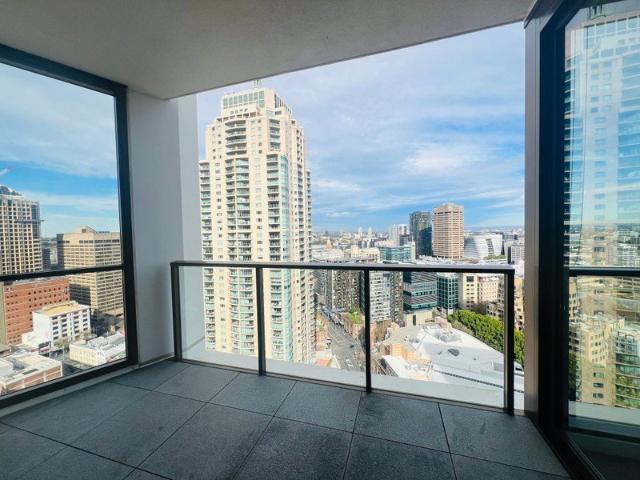 Amazing city view from this near new two bedroom apartment!