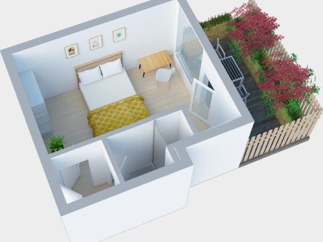 Amazing Studio with private terrace in Unterbilk, Düsseldorf, Dusseldorf Amsterdam Apartments for Rent