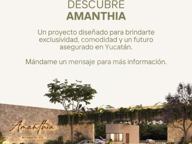 amanthia residencial: Terreno residencial en venta en Pueblo Yaxkukul