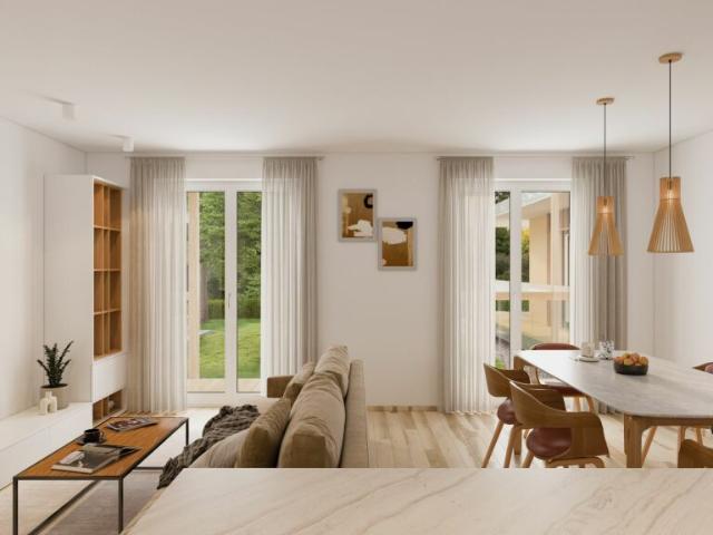 Ambiance chaleureuse pour ce duplex avec terrasse et balcon