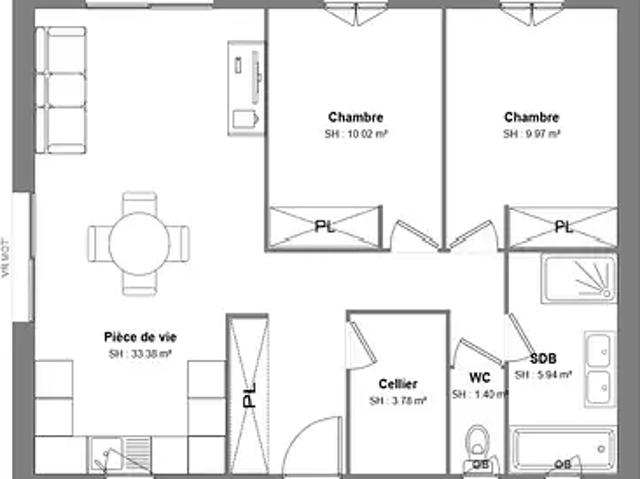 Ambillou 37340 Programme neuf maison neuf à vendre 4 pièces
