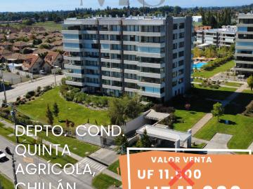 AMPLIO 178M2 DEPARTAMENTO CONDOMINIO QUINTA AGRÍCOLA CHILLÁN