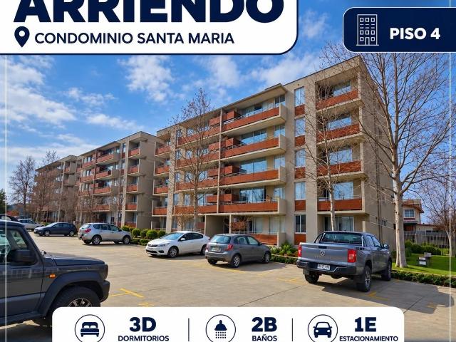 Amplio Departamento En Arriendo Condominio Santa María