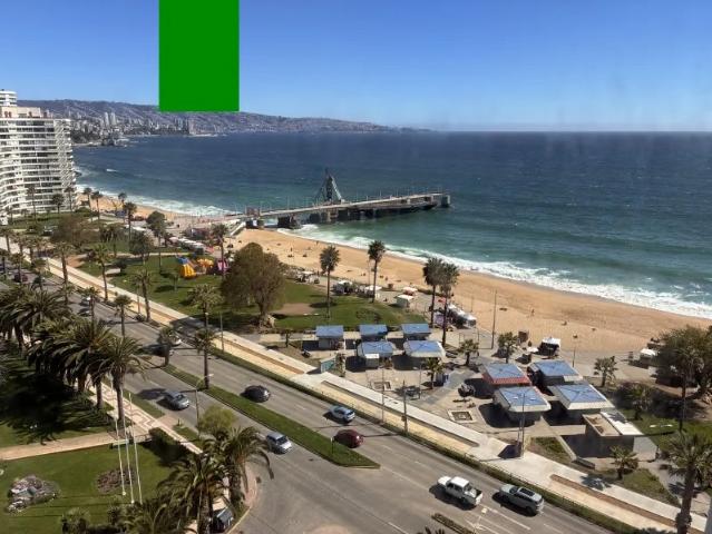 Amplio depto con vista al mar en viña del mar