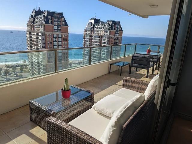 Amplio depto. amoblado en arriendo de 4d 3b en viña del mar