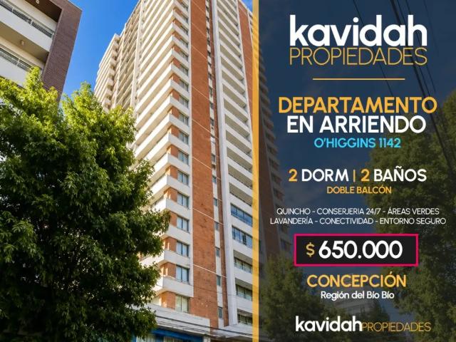 Amplio depto en arriendo en ohiggins concepción