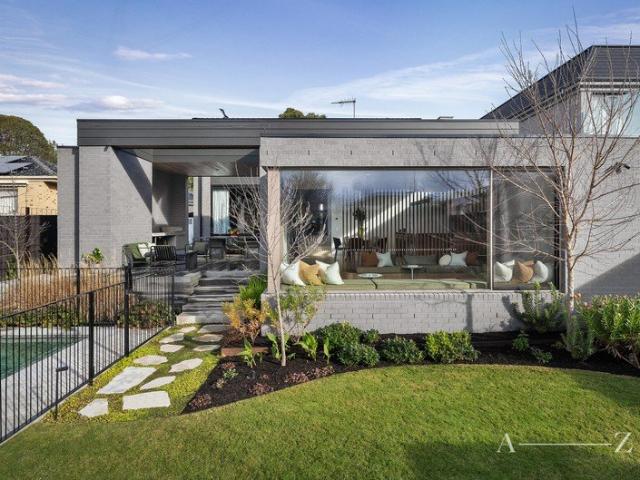 An architectural beauty and exquisite poolside entertainer