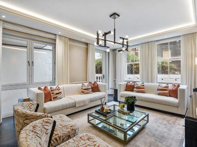 An exceptional three bedroom apartment with outside space
