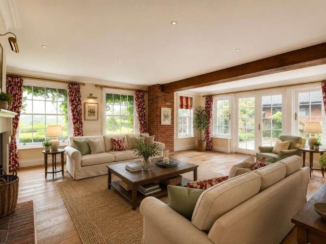 An immaculate six bedroom house with swimming pool at the heart of the Barbury Castle Estate