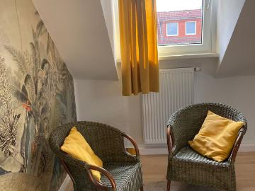 An open plan loft flat with a mezzanine, Bochum Amsterdam Apartments for Rent