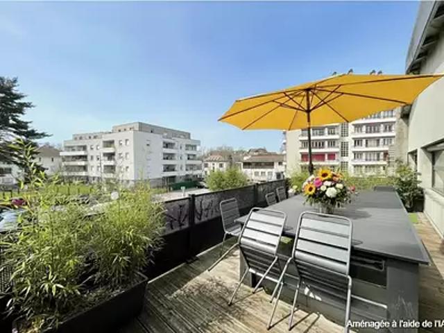 Annecy 74000 Achat / Vente appartement 3 pièces t3 au dernier étage