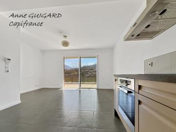 ANNECY LE VIEUX 74 Beau T2 de 46m² petite résidence, terrasse 12m², cave et parking privatif