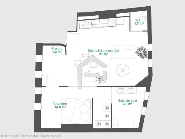 Annonce Immobilière Appartement dans le Triangle d'Or, Toulouse