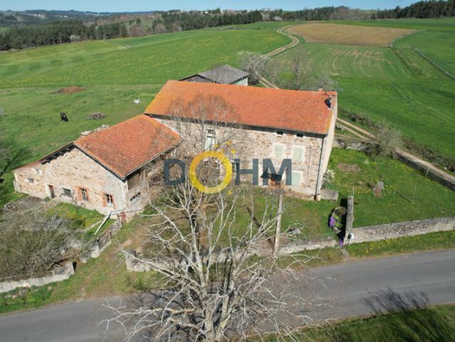 ANCIEN CORPS DE FERME SUR 4000 M2 DE TERRAIN AVEC DEPENDANC