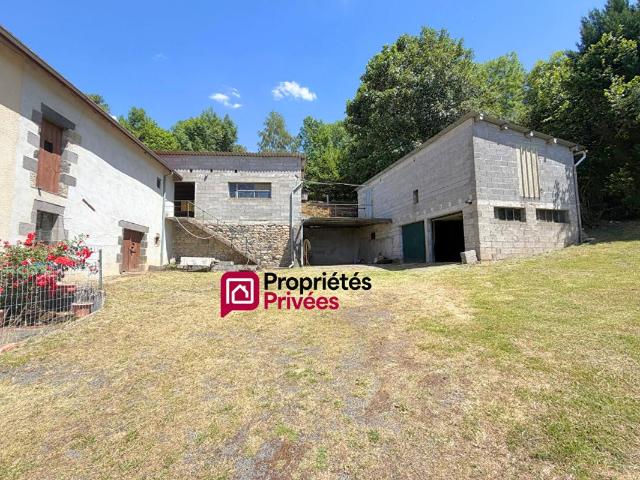 Ancien corps de ferme avec grange à vendre sur 8000m² de terrain à Saint Ours 63230