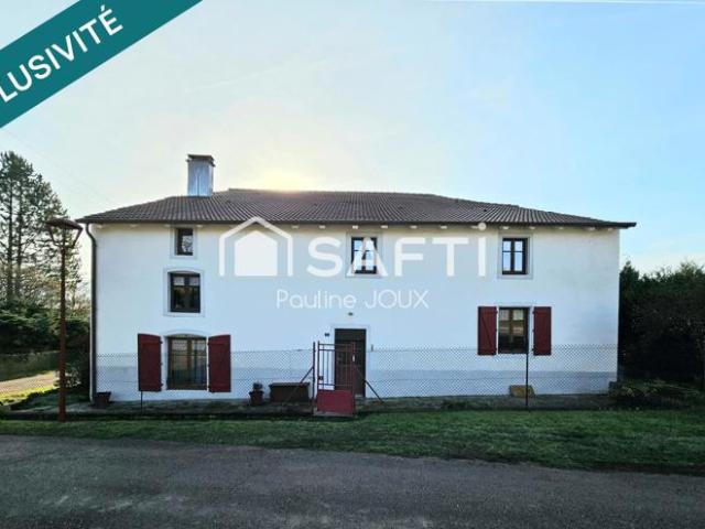 Ancienne ferme individuelle 124m2 avec grandes dépendances et terrain clos