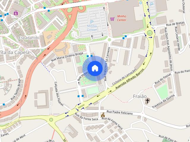 Andar de Moradia T2 para alugar em Braga