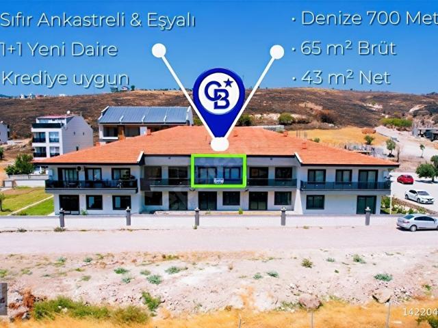 Çandarlı MyVista'da Eşyalı & Sıfır Ankastreli Net 43m2 1+1 Daire
