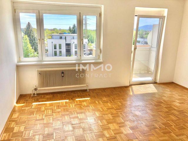 Andritz: Helle Garçonnière mit Südbalkon & Stellplatz in Graz – ideal für Singles und Studierende