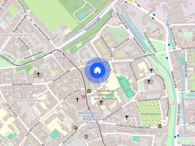 Anfragen per E Mail! Apartment in beliebter Wohnlage in der Augsburger Innenstadt!